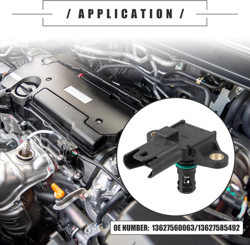 Motoforti Engine Oil Pressure Sensor, for BMW X6 2008-2009, Plastic, No.13627560063/13627585492, Black...