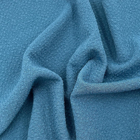 Texco Inc Solid Jacquard Poly Spandex/4-Way Stretch/Knit Sweater/Apparel Home/DIY Fabric, Bluesteel-003 1 Yard...