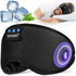 TOPOINT Bluetooth Sleep Mask, Eye Mask Wireless Headphones, Silk Sleeping Eye Cover Travel Music Headsets with Microphone Handsfree, Sleep Headpho...