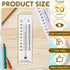 Maitys 20 Pcs Student Thermometers Mercury Free Science Thermometer School Supplies Boiling Point Thermometers for Classroom Teaching Tools...