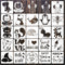 20 Pack Baby Shower Stencils for Onesie Decorating Kit Fabric Reusable Mixed Phrase Pattern Painting Stencils Small Animals Template for Painting ...