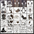 20 Pack Baby Shower Stencils for Onesie Decorating Kit Fabric Reusable Mixed Phrase Pattern Painting Stencils Small Animals Template for Painting ...