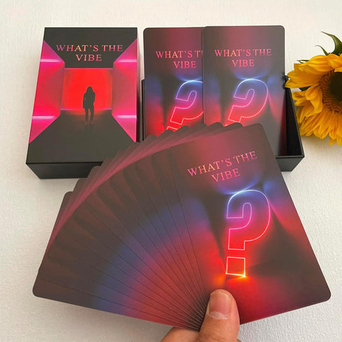 What's The Vibe Oracle Cards Deck, Oracle Cards for Beginners, Oracle Deck Used for Career and Life Relationships, Twin Flame, Soulmate, Karmic Co...