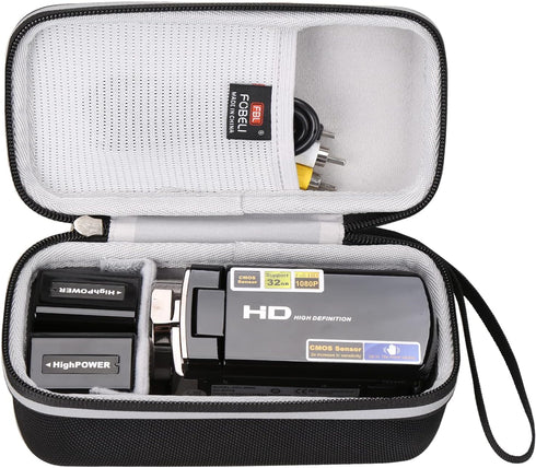 EVA Carrying Case Compatible with kimire/Kicteck/Sony HDRCX405/Canon VIXIA HF R800 R700 Video Camera Camcorder Digital Camera Recorder (Case Only)...