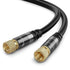 BlueRigger RG6 Digital Coaxial Audio Video Cable (10FT, Male F Type Connector, Triple Shielded) – Coax Cable for HDTV, CATV, DVB-T2/C/S, Modem, Ra...