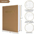 ZICOTO Aesthetic Blank Recipe Book with Waterproof Cover - The Perfect Recipe Notebook To Write In Your Own Recipes - Simplified Blank Cookbook to...