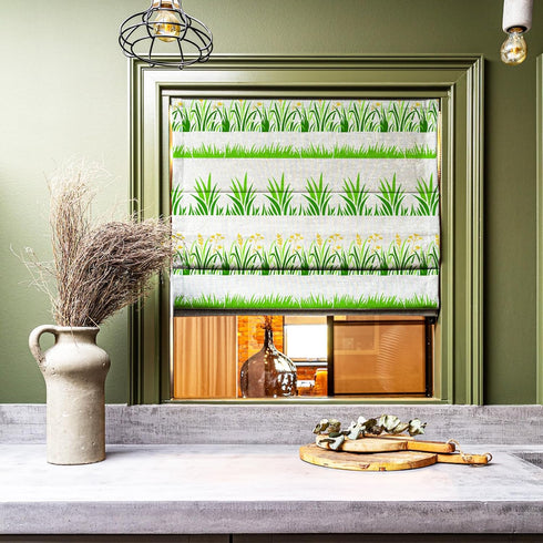 FINGERINSPIRE Grass Stencil for Painting 11.8x11.8inch Reusable Reed Grass Drawing Template Plastic Cattail Painting Stencil Leaves Plants Pattern...