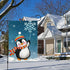 Winter Penguins Garden Flag Welcome Christmas Snowflakes Scarfs Yard Flags 12x18 Inch Double Sided Burlap Xmas Banner for Winter Holiday Christmas...