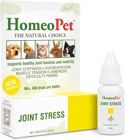 HomeoPet Joint Stress, Joint Support for Dogs and Cats, Liquid Pet Meds to Support Healthy Joint Movement, 15 Milliliters...