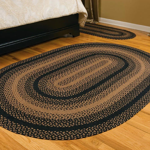 CWI Gifts Braided Ebony Heart Rug, 20 x 30...