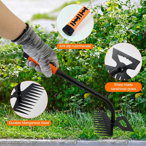 2024 New Gardening Hand Weeder Tools, Weeding Artifact Uproot Weeding Tools, Manganese Steel Weed Remover Tool Hand Weed Puller, for Yard and Gard...
