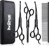 Dog Grooming Kit, 5-in-1 Titanium-plated Stainless Steel Dog Grooming Scissors, Dog Scissors for Grooming with Safety Round Tip, Grooming Scissors...