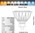ALIDE 5W MR16 5000K Daylight White Led Bulbs GU5.3, MR16 20W-50 Watt Halogen Replacement, 12V Low Voltage MR16 Light Bulb for Accent Outdoor Lands...