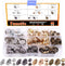 Tanstic 44 Sets 4 Color 18MM Round Magnetic Snap Sets, Strong Magnetic Button Clasps Double-Sided Magnetic Leather Snaps for Clothes, Jackets, Jea...