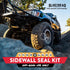 GlueTread Sidewall Tire Repair Kit - Off-Road Tire Patch Kit for ATV and UTV Tires - Includes 4"x4.5"x3/16" Patch, Adhesive Glue, Sandpaper & Inst...