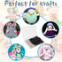 Vanblue Safety Eyes 260PCS 12mm Plastic Black Craft Eyes with Washers Teddy Bear Eyes for Amigurumi Stuffed Animals Crochet Toys Crafts Making Hal...