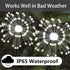 Solar Garden Decoration Light Outdoor, DIY Solar Firework Light 40 Copper Wires 120 LED 2 Lighting Modes,Waterproof Stake Landscape Light for Part...