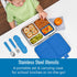 Bentgo® Kids Stainless Steel Utensil Set - Reusable Fork, Spoon & Storage Case - High-Grade BPA-Free Stainless Steel, Easy-Grip Handles, Dishwashe...