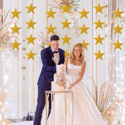 60Pcs Glitter Star Cutouts Paper Double Printed Paper Stars Cutouts Bulletin Board Stars 6 Inch Stars Decoration Star Wall Decor for Bulletin Boar...
