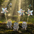 Funny Owl Windmill Garden Statues Decoration Resin Sculpture Decorations Novelty Gift for Desk Indoor Outdoor Yard Patio Lawn Figurines Landscape ...