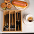 Silverware Organizer Bamboo Kitchen Drawer Organizer Kitchen Utensil Organizer, Flatware Organizer Tray for Kitchen, Flatware, Utensils...