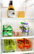 Home Basics Clear Acrylic Food Storage Container Bin for Fridge Freezer or Pantry, Stackable with Handles. Organize Fruit, Vegetables, Yogurt, Sna...