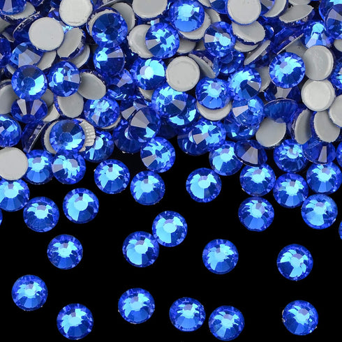 FYGEM 1500 Pcs Hot Fix Iron Rhinestones DIY Jewelry Making with Picking Pen (Sapphire, SS20)...
