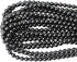45PCS 8mm Black Smooth Polish Onyx Agate Gemstone Round Loose Beads for Jewelry Making 1 Strand 15"...