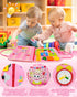 Exorany Busy Board Montessori Toys for 1 2 3 4 Year Old Girls & Boys Birthday Gifts, Sensory Toys for Toddlers 1-3, Educational Travel Toys, Presc...