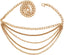 Women's Premium Hang Low Multi Link Chain 4 or 5 Layer Waist Chain Belt in Gold, Silver Tone...
