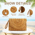 Women's Straw Shoulder Bag Straw Clutch Purse Summer Beach Bags Crossbody Wallet Woven Handbags...