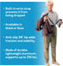 Carex Soft Grip Folding Cane - Foldable Walking Cane For Women and Men - Adjustable Height (33"-37"), Anti-Slip Rubber Tip, Soft Derby Style Ergon...