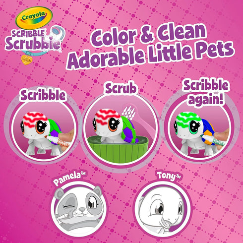 Crayola Scribble Scrubbie Pets Scented Spa, Animal Toy Playset, includes Washable & Scented Markers, Gifts for Girls & Boys, Ages 3+...