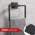 Bathroom Black Towel Ring SUS 304 Stainless Steel Square Towel Bar?Towel Rack Matte Black Towel Holder Modern Towel Hanger for Bathroom Lavatory K...
