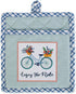 DII Kitchen Gift Set Collection, Pot Holder & 3 Dish Towels, Enjoy The Ride, 4 Piece...