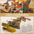 24pcs Spice Bags for Cooking, 3.86x3.15 Inch Drawstring Pho Soup Muslin Empty Tea Bags Straining Reusable Filter Cheesecloth Sachet for Spices Loo...