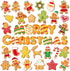 36 Pieces Christmas Magnets Supplies Xmas Refrigerator Magnetic Merry Christmas Fridge Magnet Stickers Happy Holiday Decoration for Car Mailbox Lo...