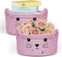 2 PCS Small Woven Basket Cat Ear Basket, Animal Cotton Rope Storage Basket with Cat Ears, Round Decorative Storage Baskets Cute Cotton Rope Cat Ba...
