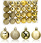 Aitsite 24ct Christmas Tree Ornaments Set 1.57 inches Mini Shatterproof Holiday Ornaments Balls for Christmas Decorations (Gold)...