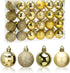 Aitsite 24ct Christmas Tree Ornaments Set 1.57 inches Mini Shatterproof Holiday Ornaments Balls for Christmas Decorations (Gold)...