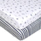 TL Care 2 Pack Fitted Mini Crib Sheet 24" x 38", Soft Breathable Neutral 100% Cotton Jersey Portable Sheet, Funny Stripe and Sport, for Boys and G...
