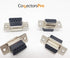 5 Sets Crimp Type DB9 Female + Plastic Hoods + Pins Set, D-Sub 9P Female Crimp Connector, Pin & Hood Kit (5 DB9 Female + 5 Hoods + 50 Pins)...