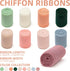 9 Rolls Multicolour Handmade Chiffon Ribbon,1.5" x 21Yd Frayed Fringe Silk Ribbons (9 Rolls *2.3Yd) for Gifts Wrapping, Wedding Invitations, Brida...