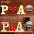 Pooqla LED Marquee Letter Lights Sign, Light Up Alphabet Letter for Home Party Wedding Decoration A...