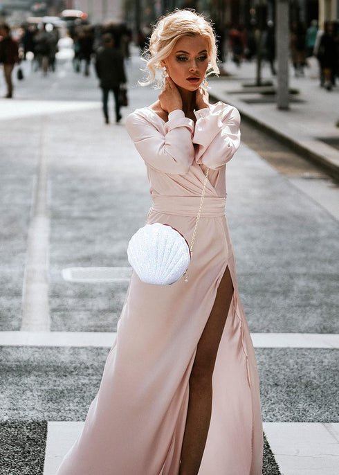 Van Caro Womens Glitter PU Leather Shell Pearl Cross-body Shoulder Bags Purse...