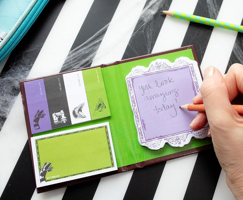 Beetlejuice Handbook for The Recently Deceased Handbook Sticky Note and Tab Box Set | Notepad Stationery Paper, School and Office Supplies...
