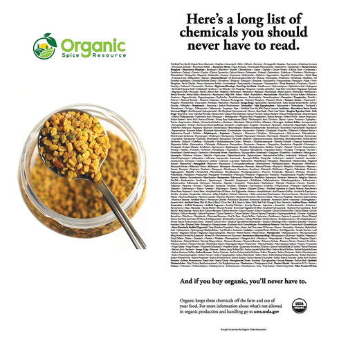 Organic Fenugreek Seeds | 8 Ounce | USDA Organics and Non-GMO Verified Project Approved | Product of India | 100% Raw and Natural | Resealable Kra...