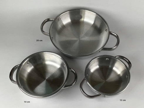 4.7" Authentic Shakshuka Pan - 12cm Double Handle Aluminum Mini Sauté Frying Pan & Serving Dish (12 cm = 4.7 inch)...