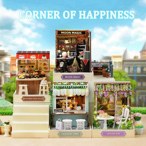 Flever Dollhouse Miniature DIY House Kit Creative Room with Furniture for Romantic Artwork Gift (Moon Magic)...