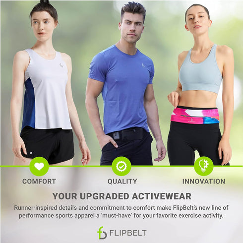 FlipBelt Clip On LED Running Light for Men and Women, Hands Free Safety Flashlight for Running, Biking, Hiking, Portable and Rechargeable Night Ru...